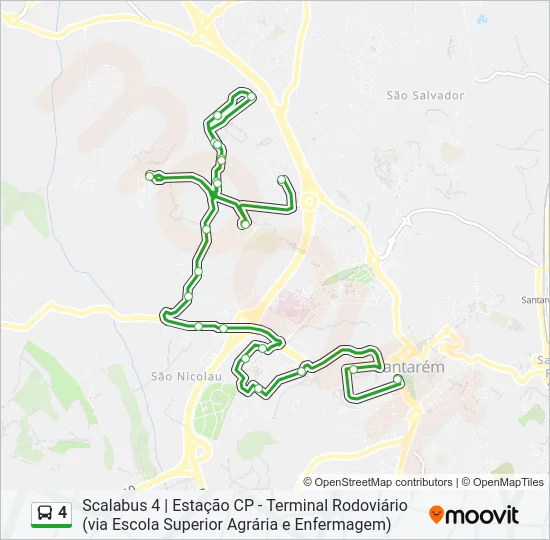 4 Bus Line Map