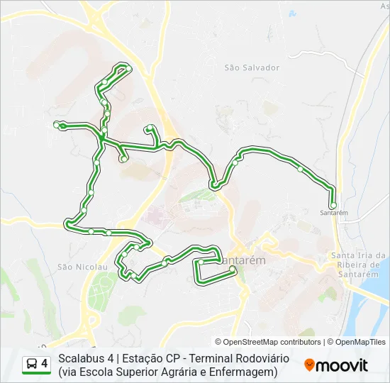 4 Bus Line Map