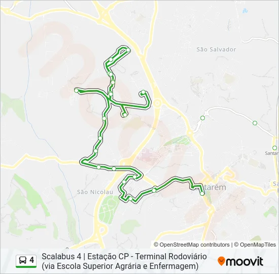 4 Bus Line Map
