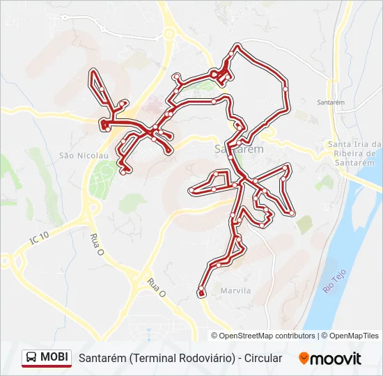 MOBI Bus Line Map