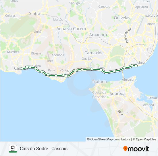 cais do sodré cascais Route Schedules, Stops & Maps Cascais (Updated)