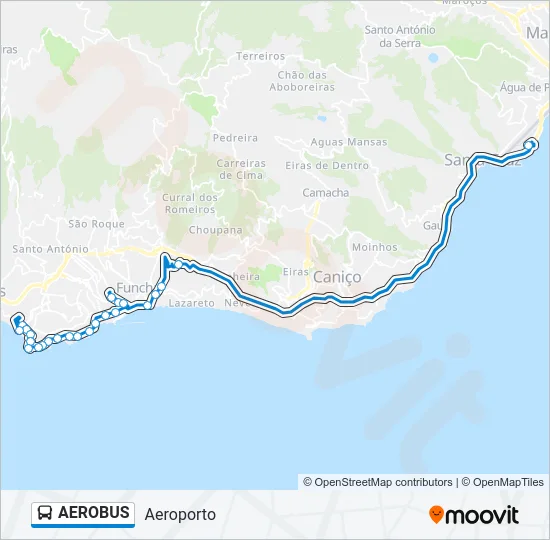 AEROBUS Bus Line Map
