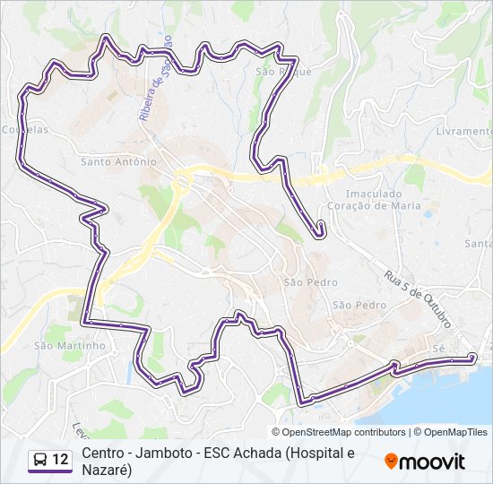 12 Bus Line Map