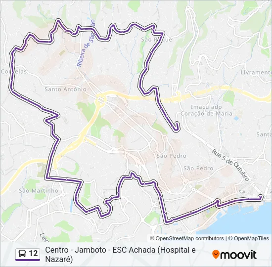 12 Bus Line Map
