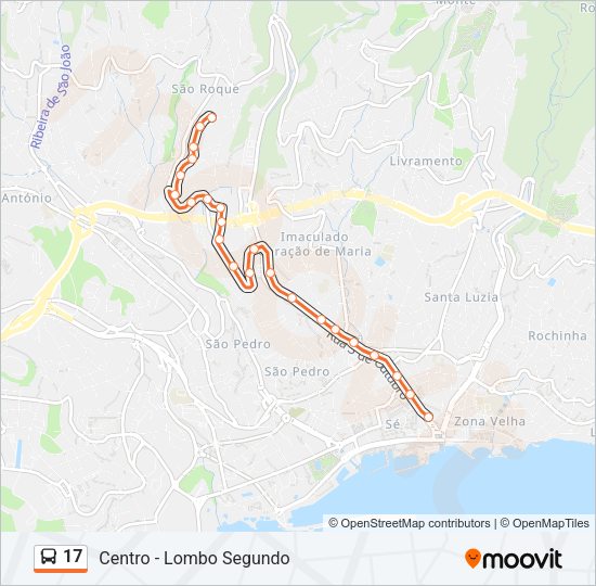 17 Bus Line Map