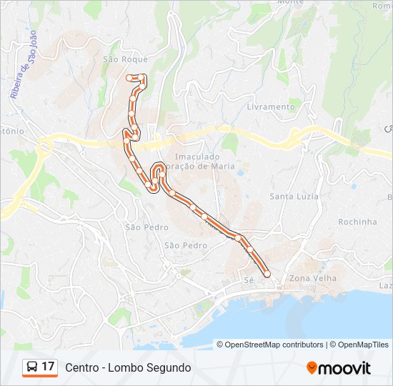 17 Bus Line Map