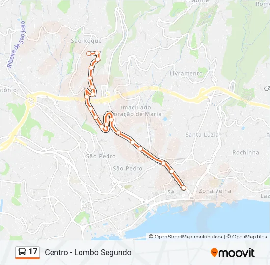 17 Bus Line Map