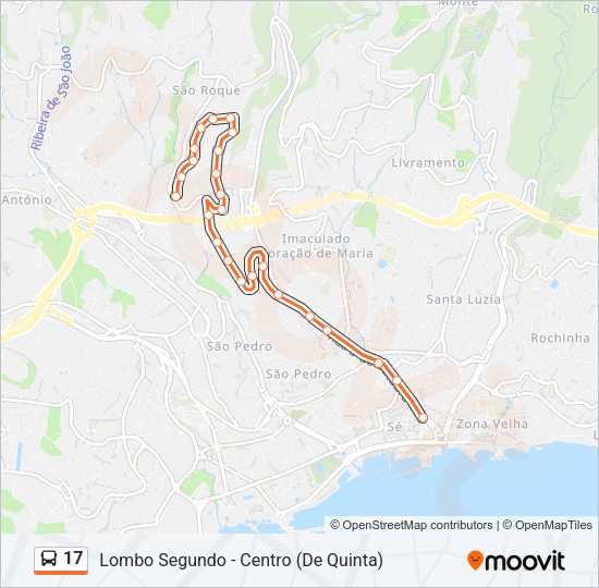 17 Bus Line Map