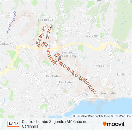 17 Bus Line Map