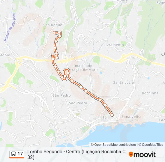 17 Bus Line Map