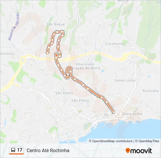 17 Bus Line Map