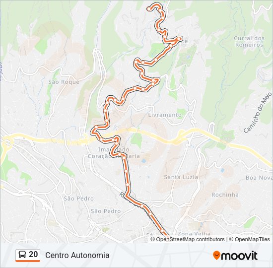 20 Bus Line Map