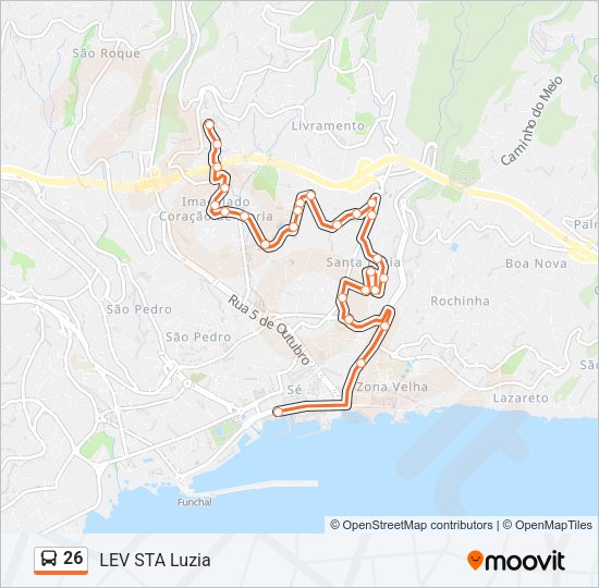 26 Bus Line Map