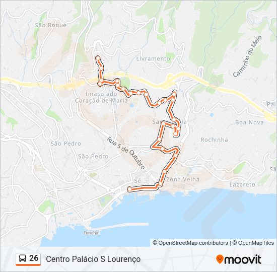 26 Bus Line Map