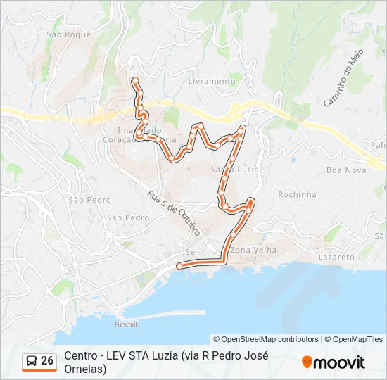 26 Bus Line Map