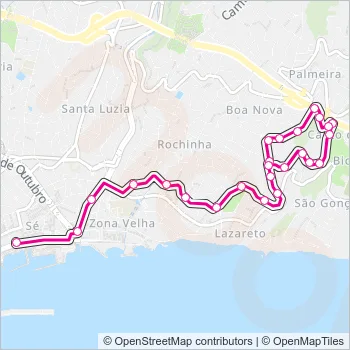 34 Bus Line Map