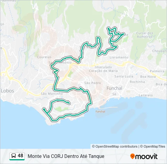 48 Bus Line Map