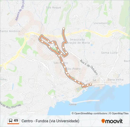 49 Bus Line Map
