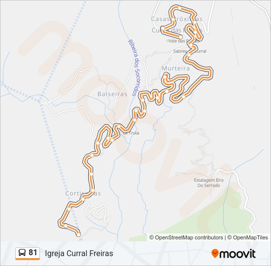 81 Bus Line Map