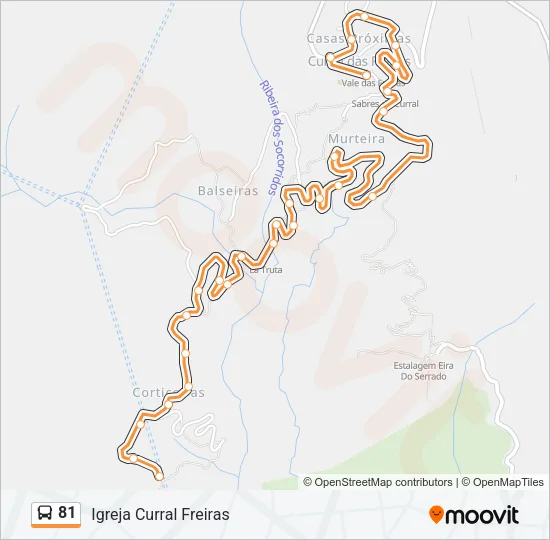 81 Bus Line Map