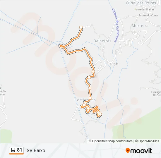 81 Bus Line Map