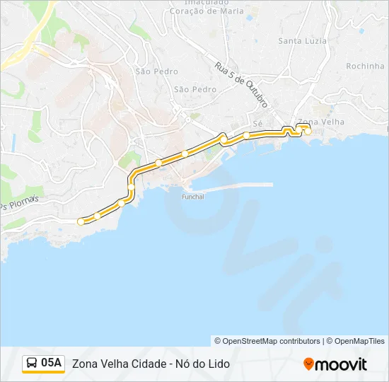 05A Bus Line Map