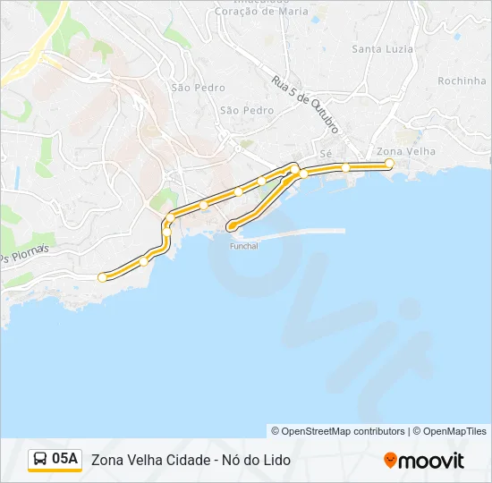 05A Bus Line Map
