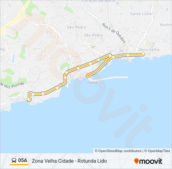 05A Bus Line Map