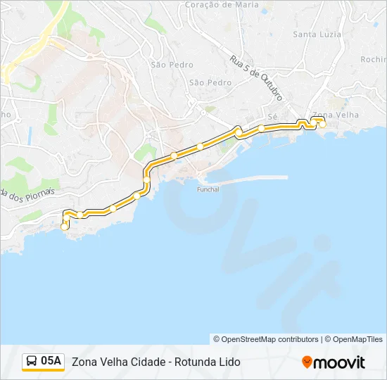 05A Bus Line Map