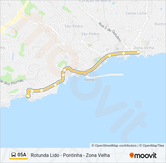 05A Bus Line Map