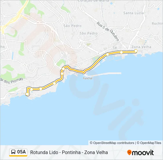 05A Bus Line Map