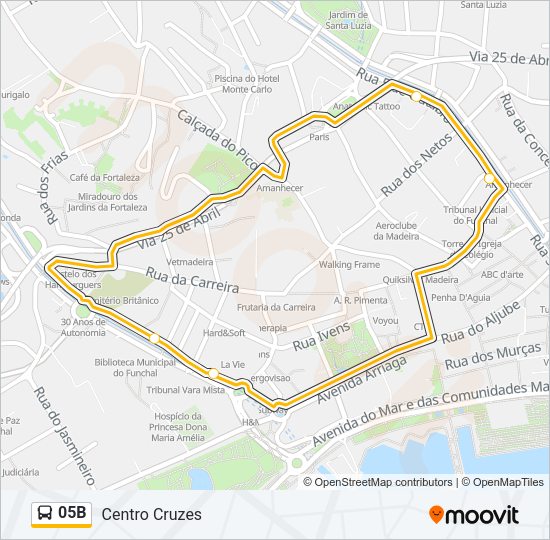 05B Bus Line Map