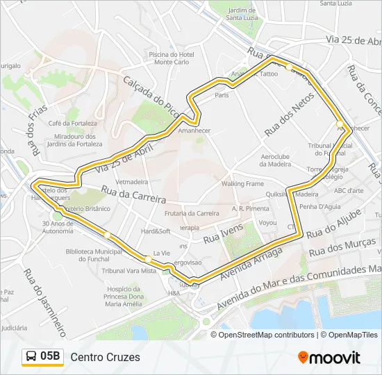 05B Bus Line Map