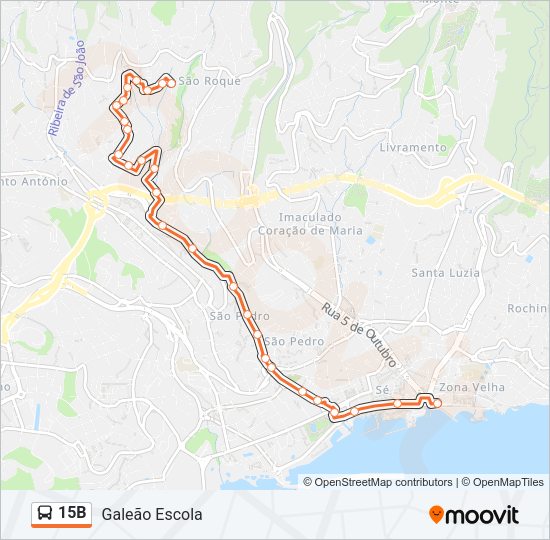 15B Bus Line Map