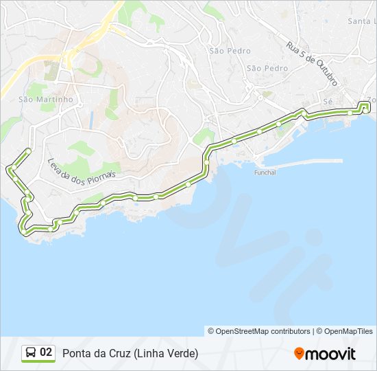 02 Route: Schedules, Stops & Maps - Centro - Linha Verde (Updated)