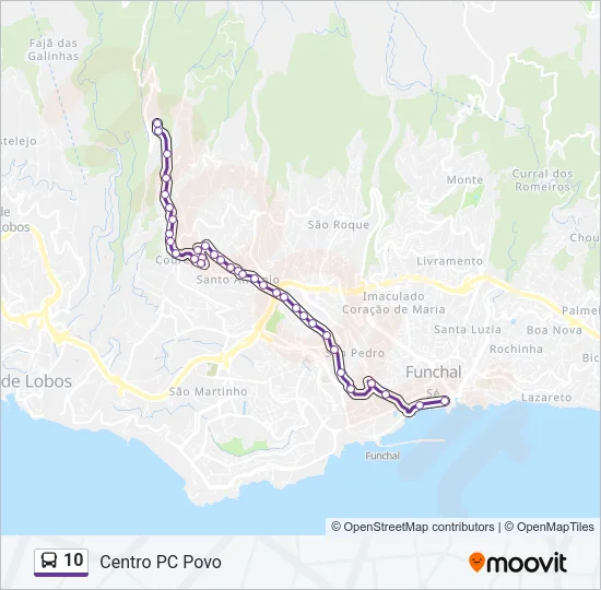 10 Bus Line Map