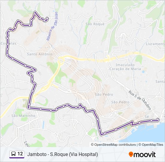 12 bus Line Map