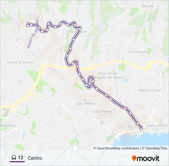 12 Bus Line Map