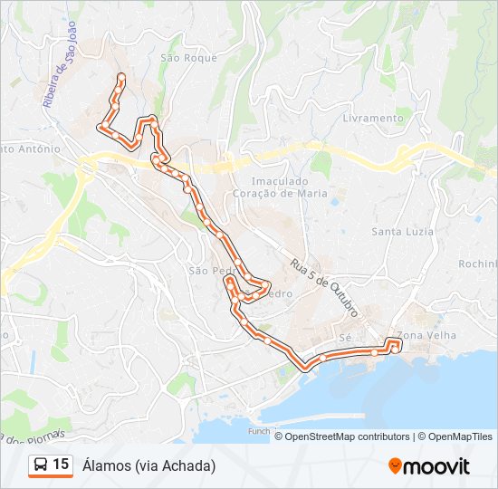 15 bus Line Map