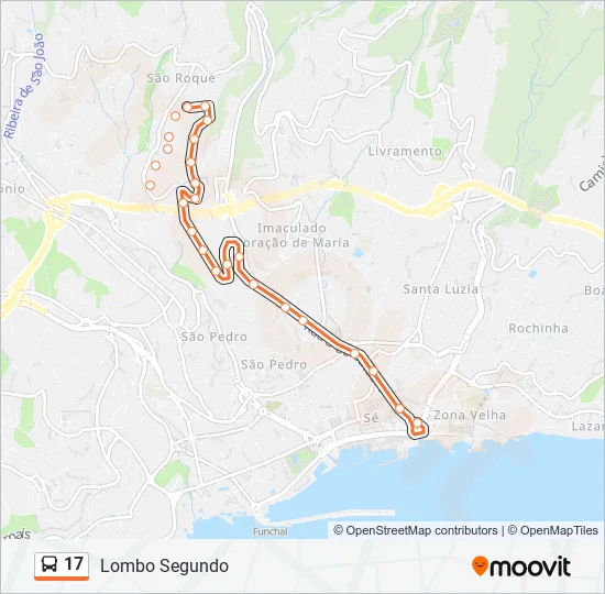 17 Bus Line Map