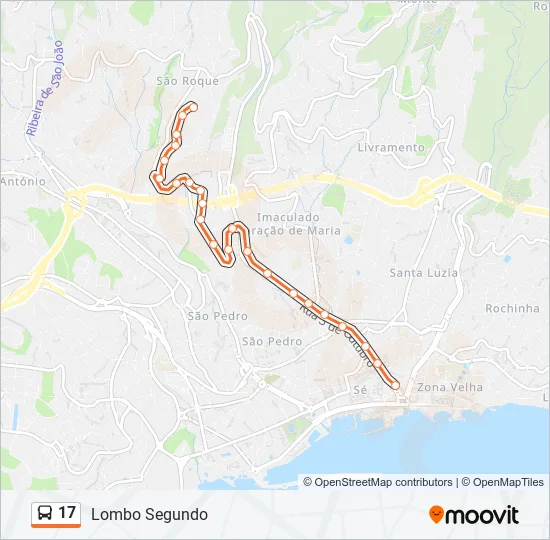 17 Bus Line Map
