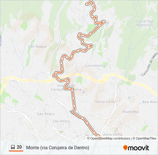 20 Bus Line Map