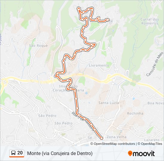 20 bus Line Map