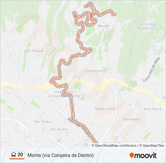 20 bus Line Map