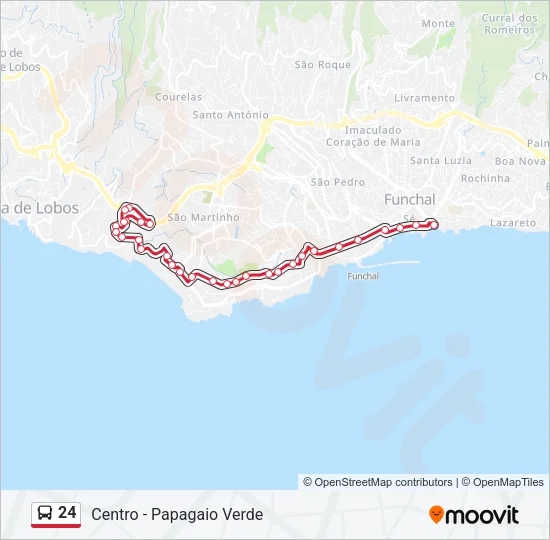 24 Bus Line Map