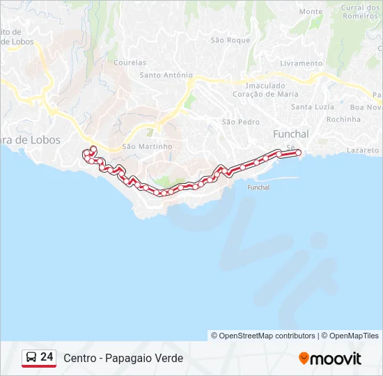24 Bus Line Map