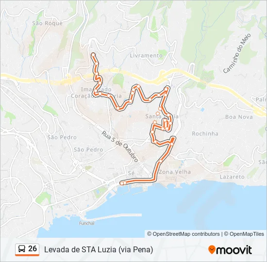 26 Bus Line Map
