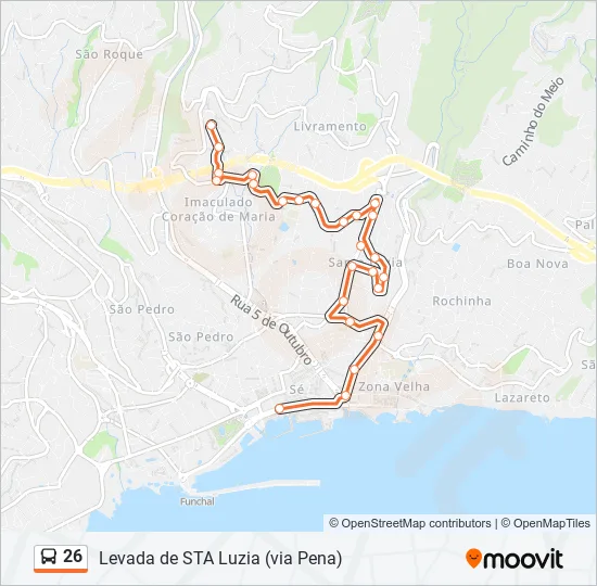 26 Bus Line Map