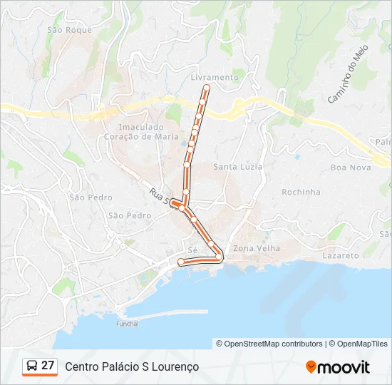 27 Bus Line Map