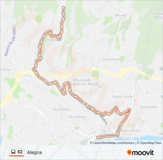 42 Bus Line Map